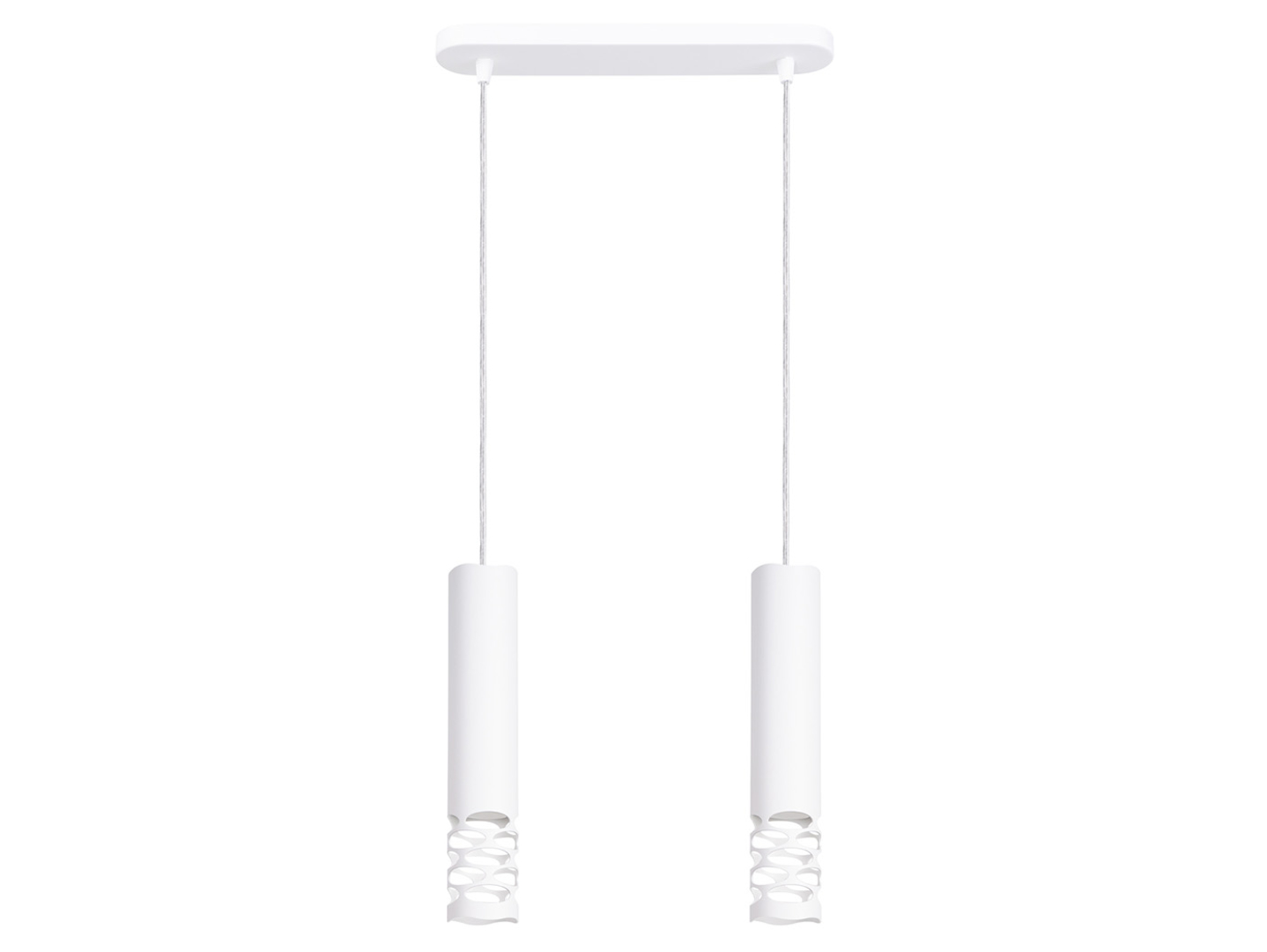 Lampa wisząca Liro 2-punktowa stalowa biała