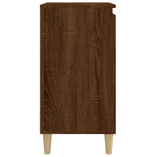 NNEVL Bedside Cabinet Brown Oak 40x35x70 cm Engineered Wood