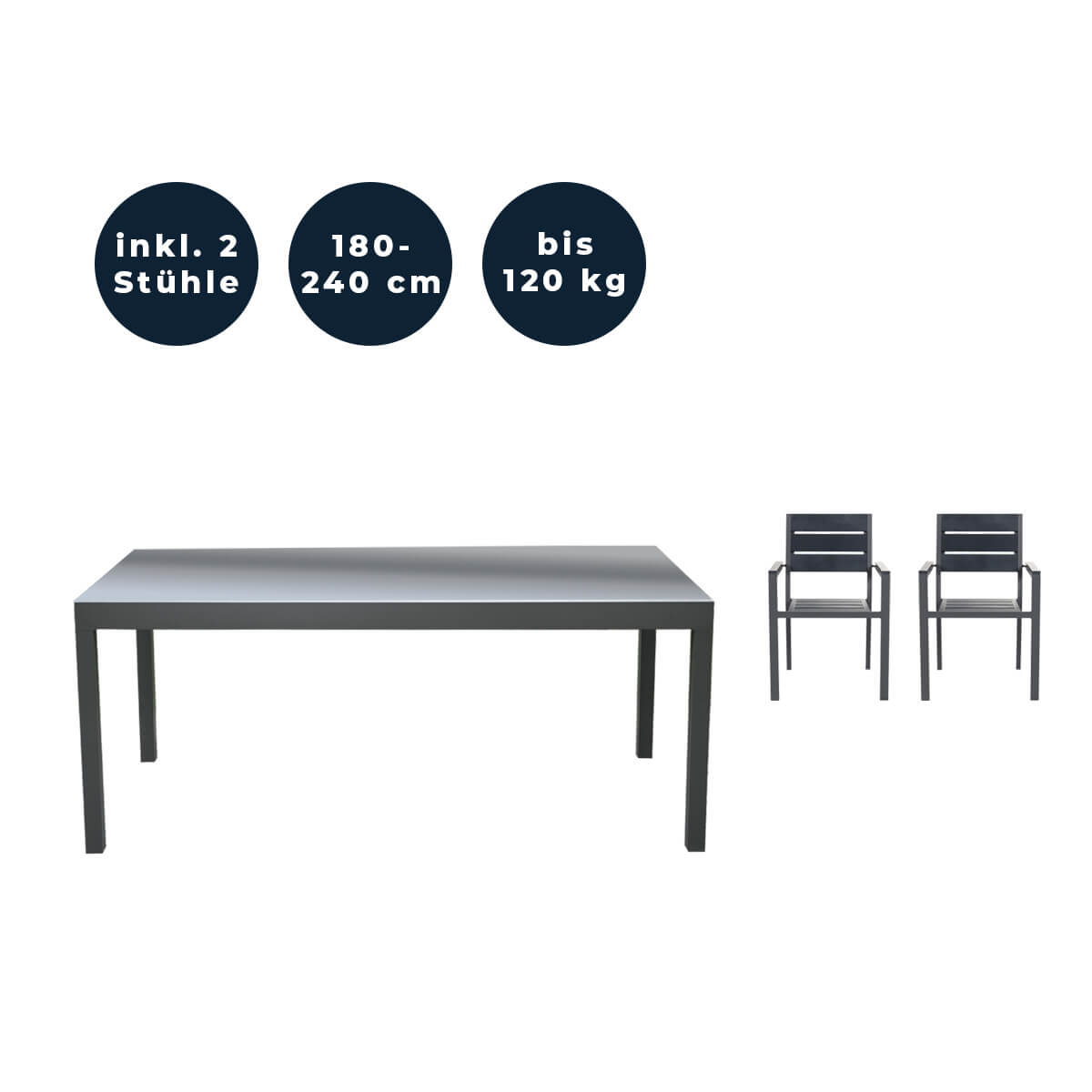 Home Deluxe Zitgroep SOL MADERA Hoeveelheid: 3 stuks.