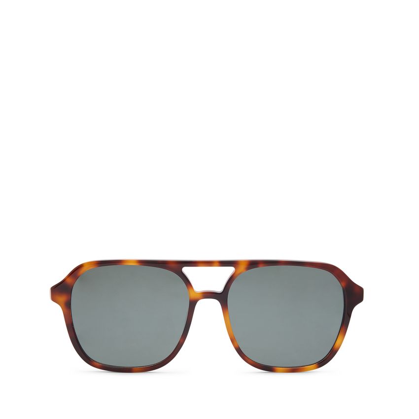 Manfield Bruine zonnebril met print