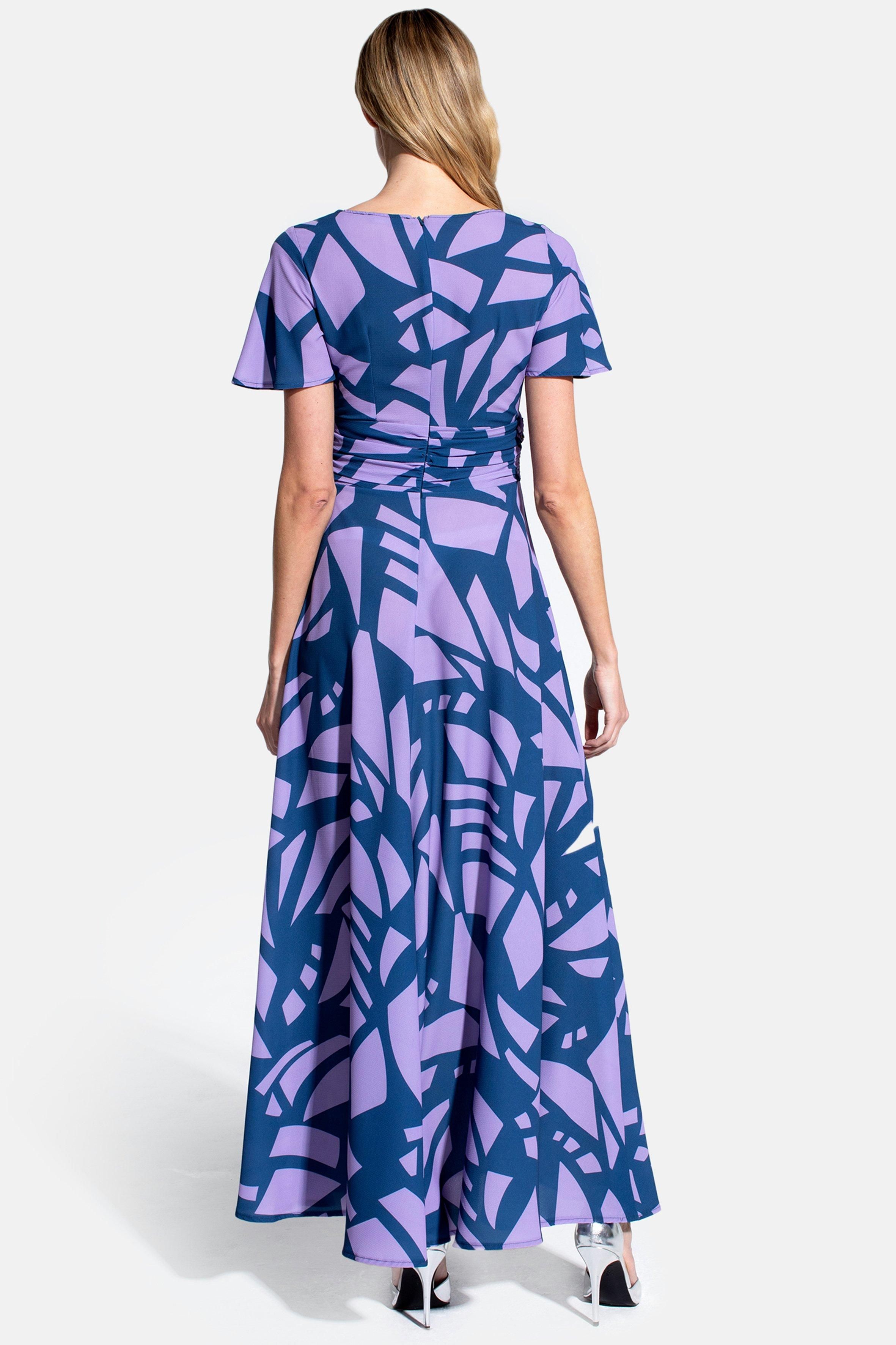 Hot Squash Crepe Maxi Dress