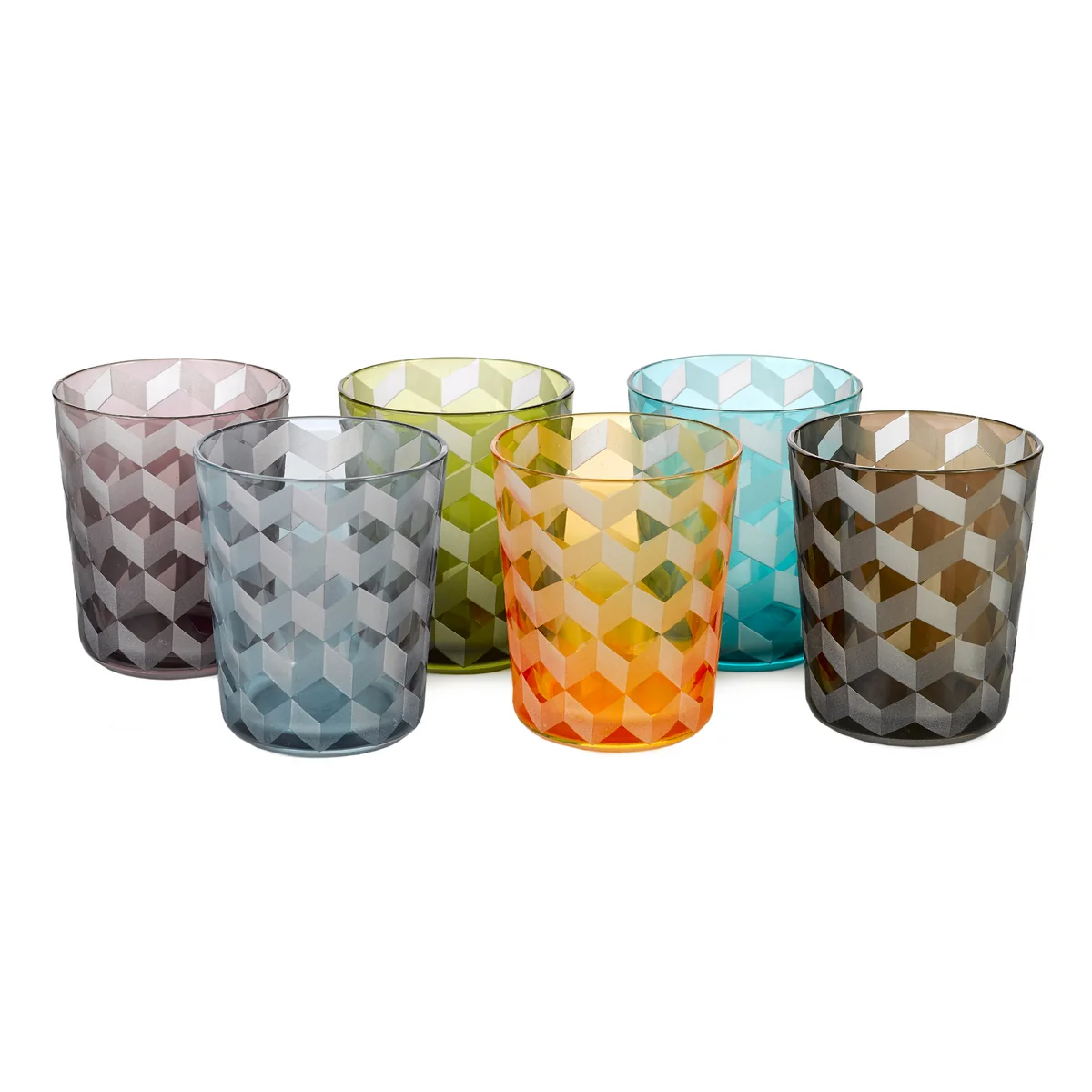 POLSPOTTEN - Blocks Glas, mehrfarbig (6er-Set)
