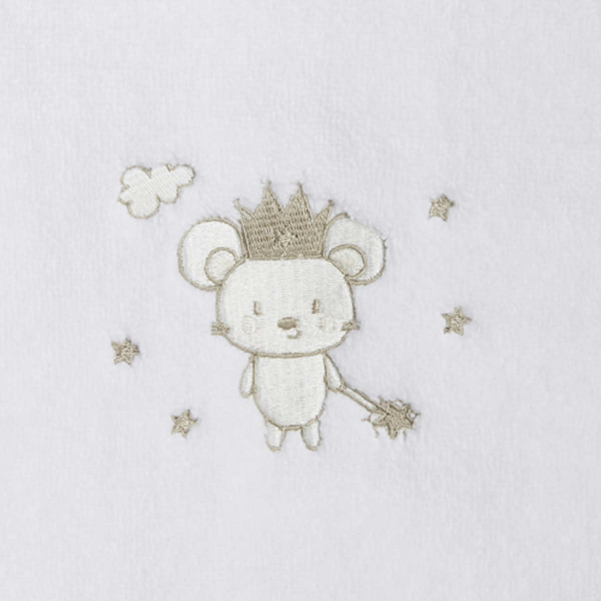 BABY SOFT MOUSE STICK - Drap de bain en coton peigné zéro twist  blanc 70x130 cm