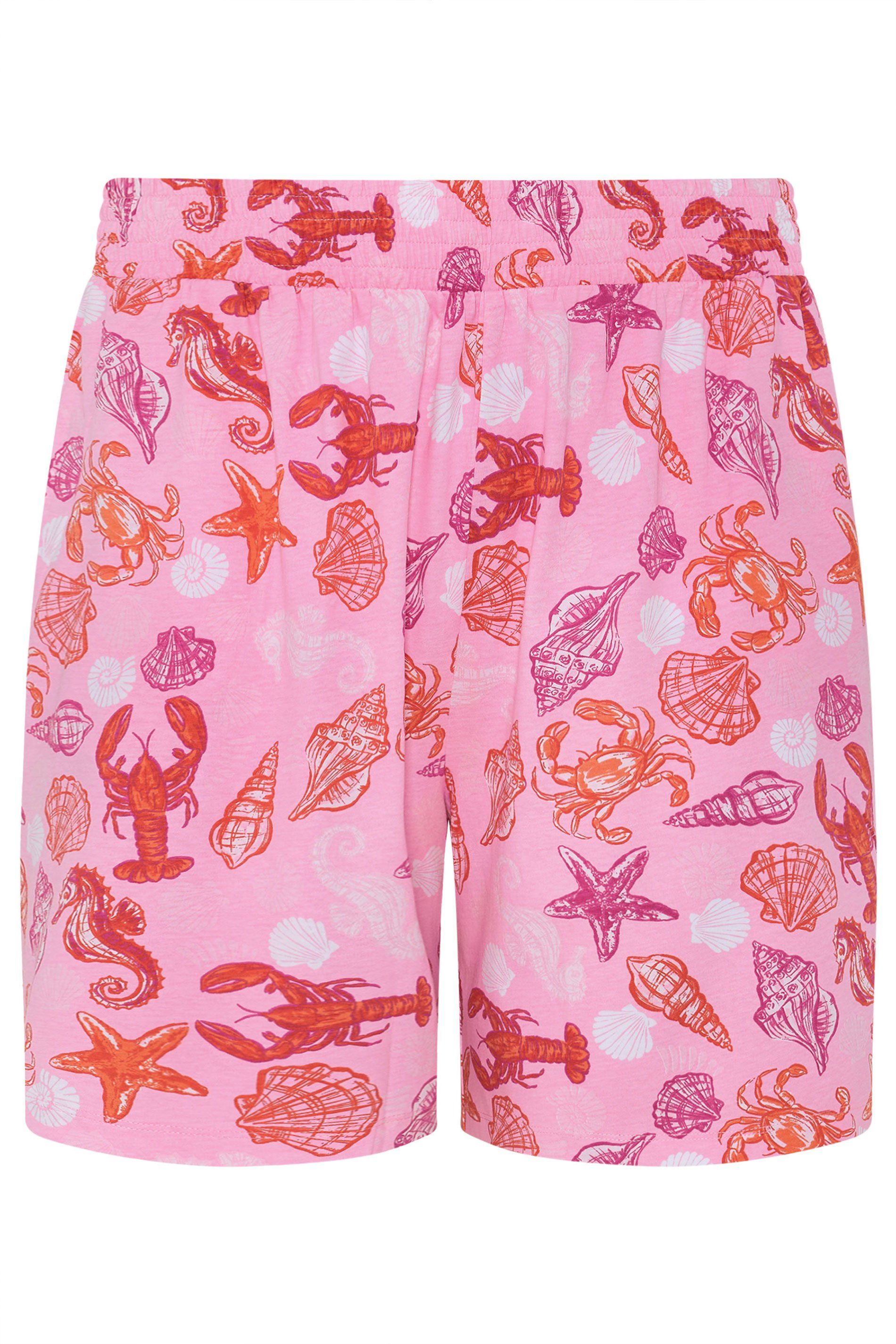 Yours Mixed Shell Shirred Shorts