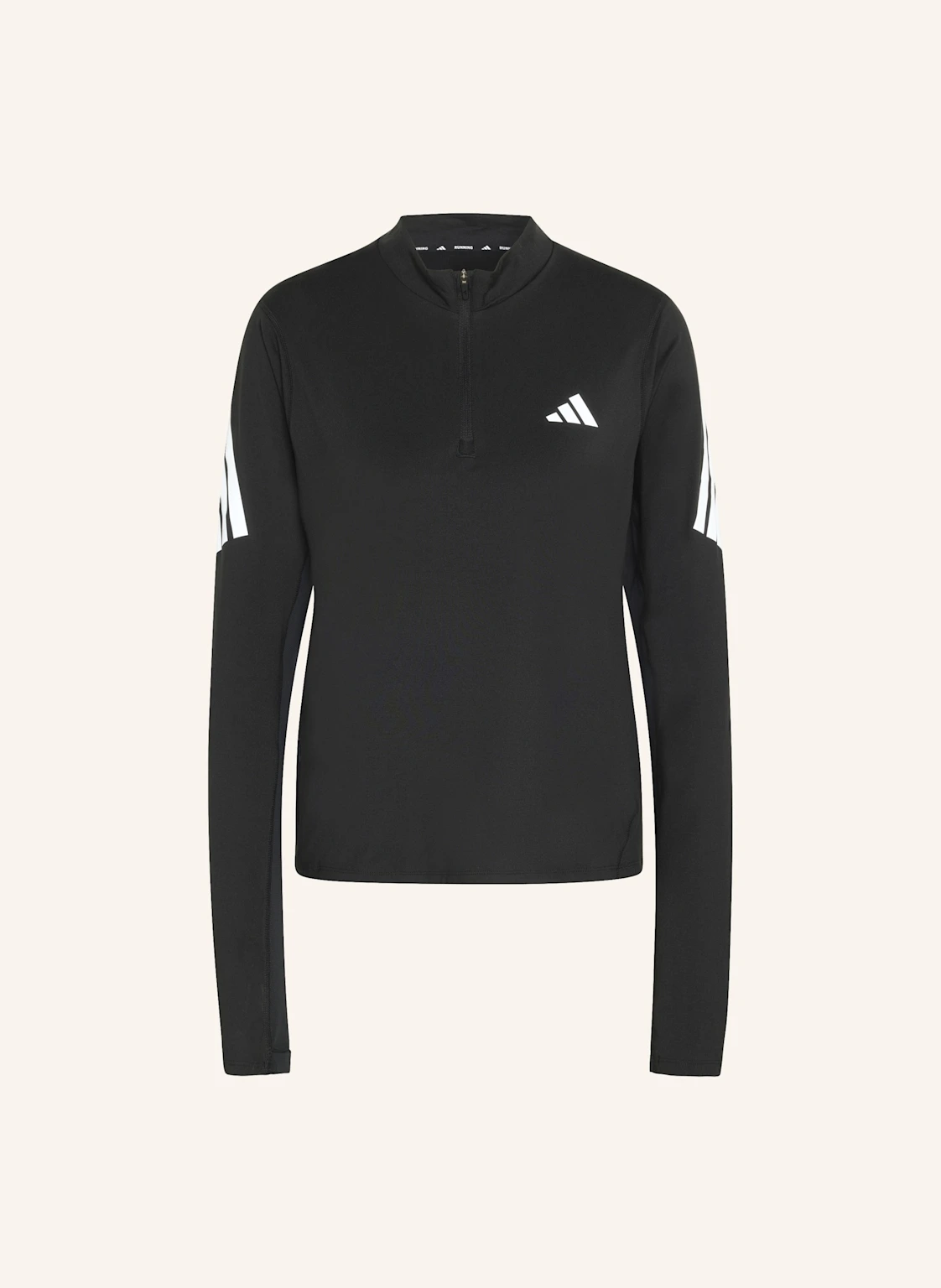 adidas ADI365 ICONIC RUNNING PULLOVER, REISSVERSCHLUSS BIS ZUR BRUST