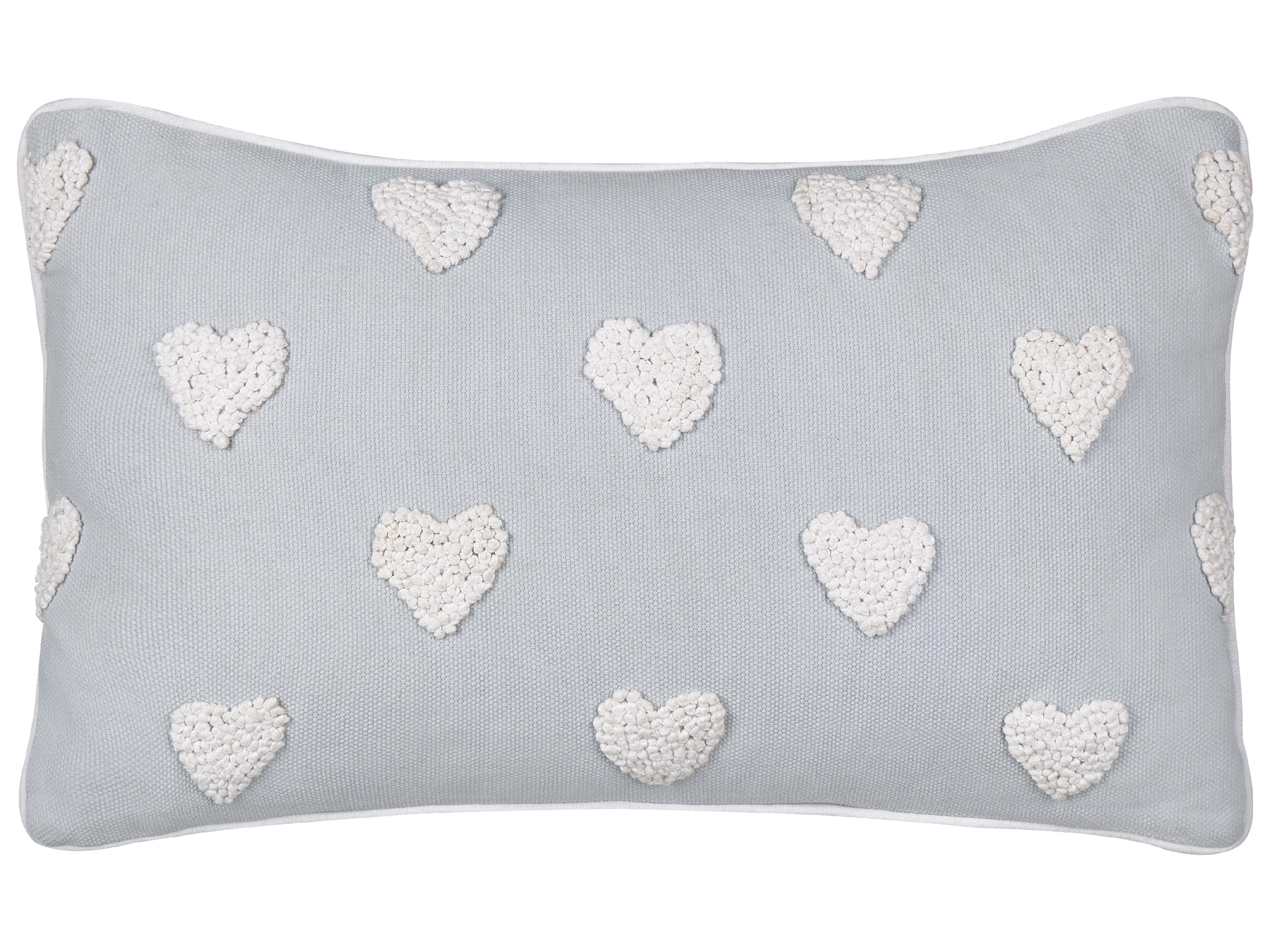 Throw Cushion GAZANIA Cotton 30 x 50 cm Light Grey