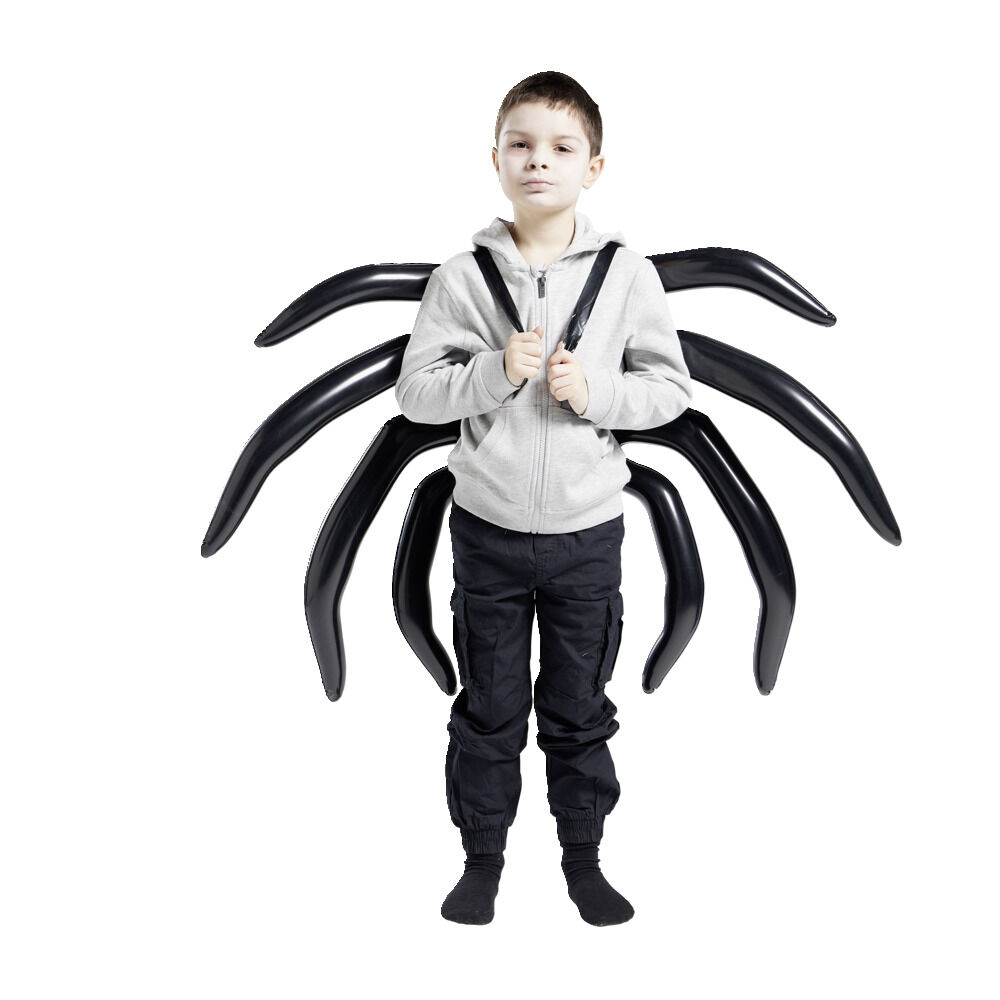 Ailes gonflables araignée Halloween noire - Taille unique