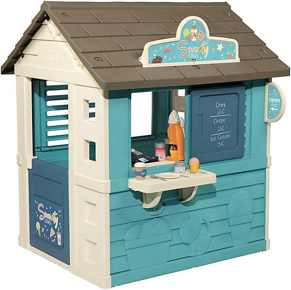 Cabane de Jardin Enfant, Machine à Glaces, 18 Accessoires, Matière Recyclée, A Partir de 2 Ans, Fabrication Française
