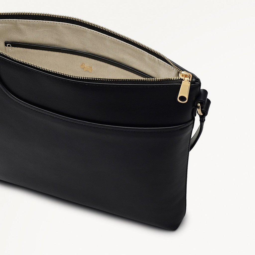 Pockets - Large Ziptop North-South Cross Body Bag
