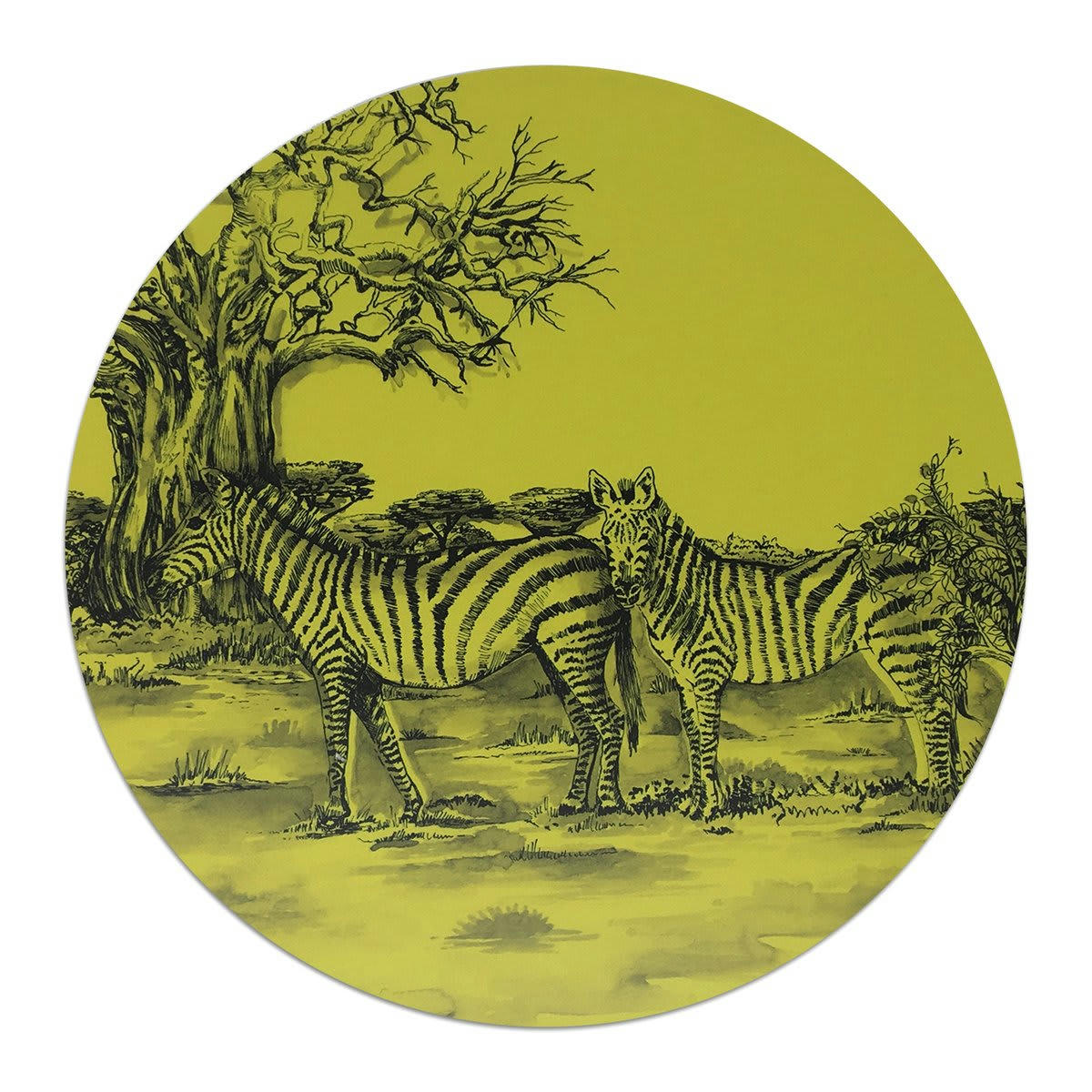 INDIVIDUELS - Set de table shamba lime 36 cm