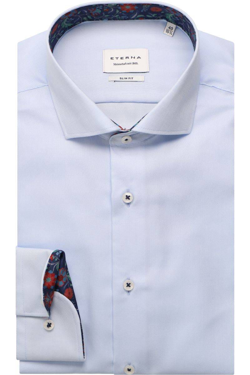 ETERNA Slim Fit Hemd himmelblau, Einfarbig