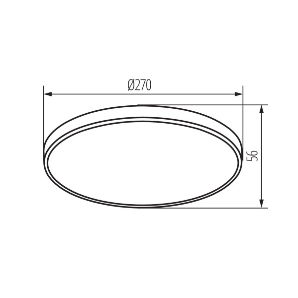 Plafoniera LED LL NORIK 18W W 66729 LightLogic plafon biały sufitowy