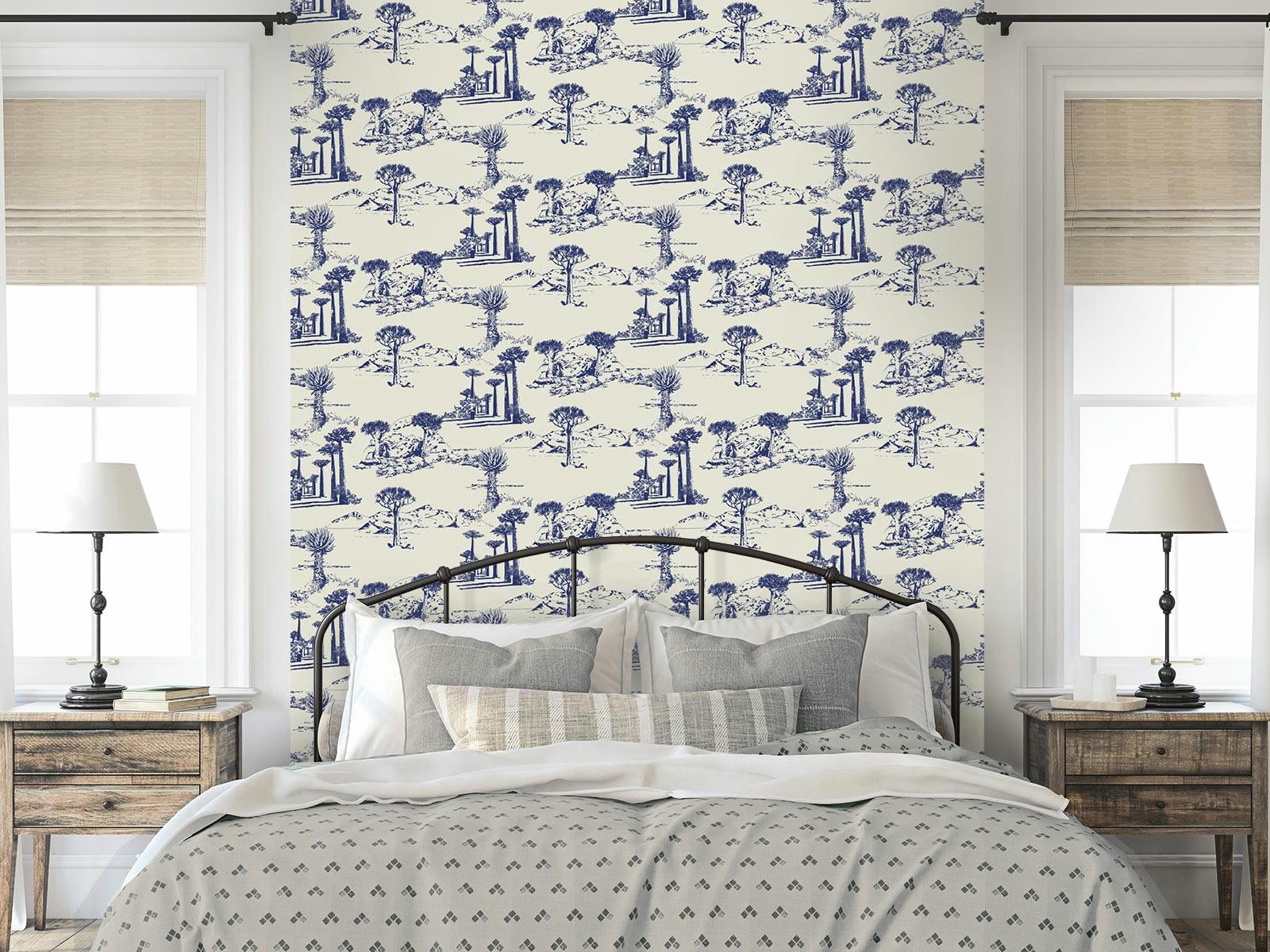 - Papier peint adhésif portes du désert bleu 80cmx2m50