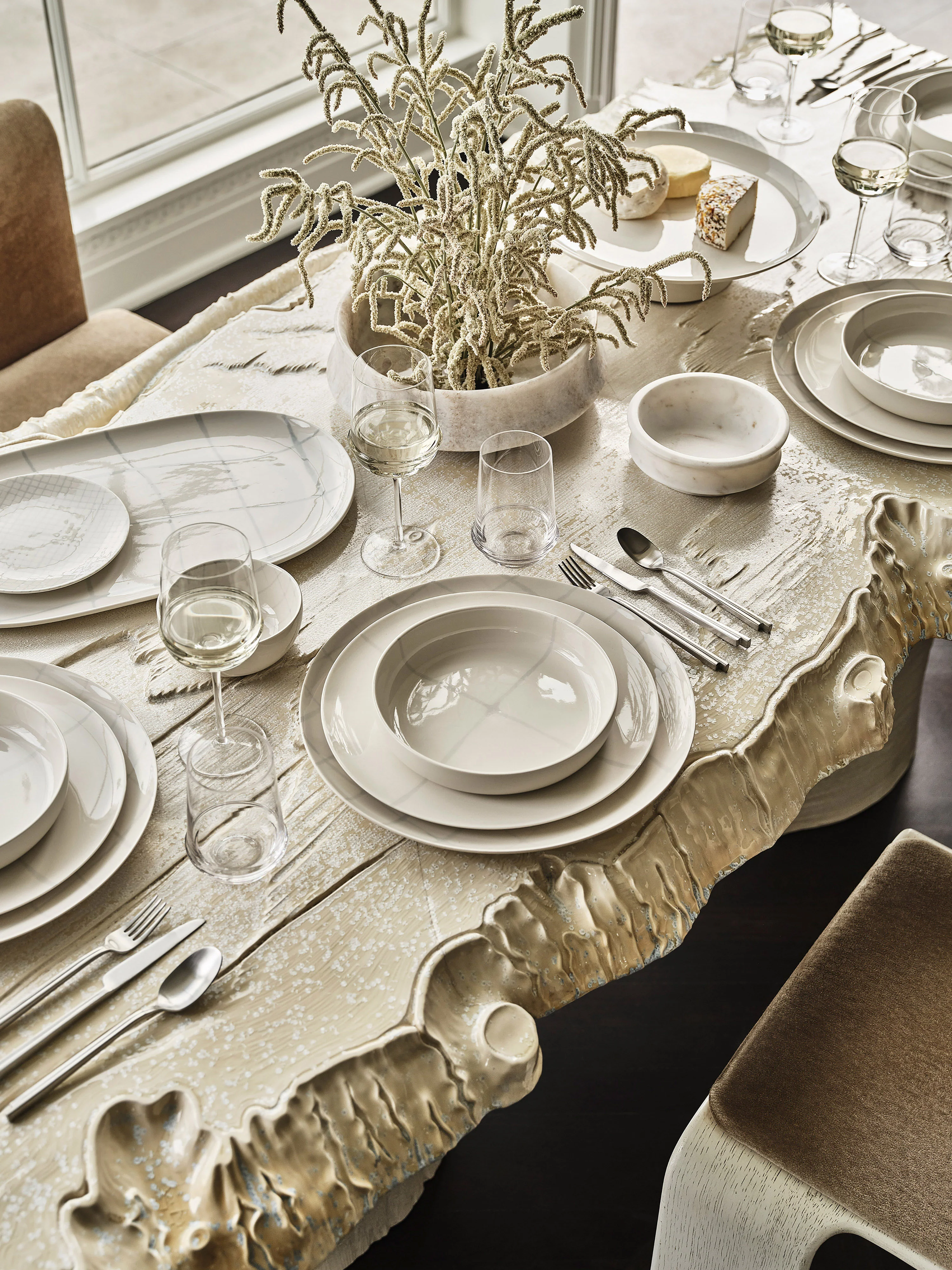 Serax x Kelly Wearstler, Porzellan-Platzteller Zuma, 2er-Set