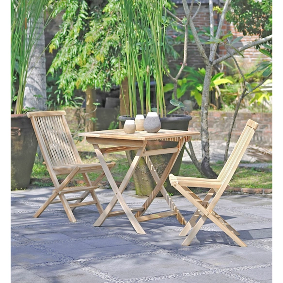 Tischgruppe »JAVA«, 3-tlg., Braun, Holz