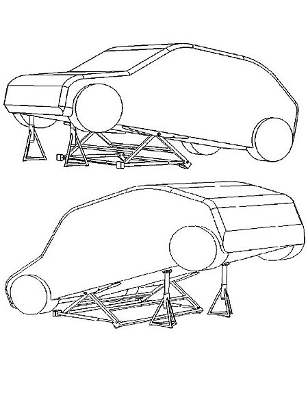 Mini Pont Elévateur Mobile Basculant pour Levage Auto 1500 kg