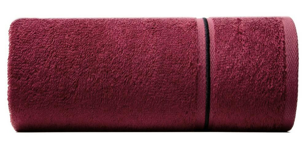 Ręcznik Bambo 50x90 czerwony bambusowy 500g/m2 frotte