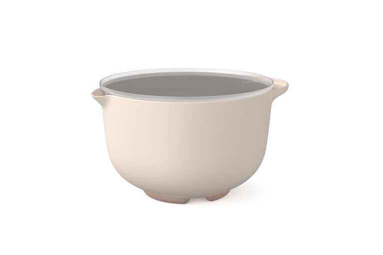 Beslagkom met deksel Chef It 4000 ml - chalk