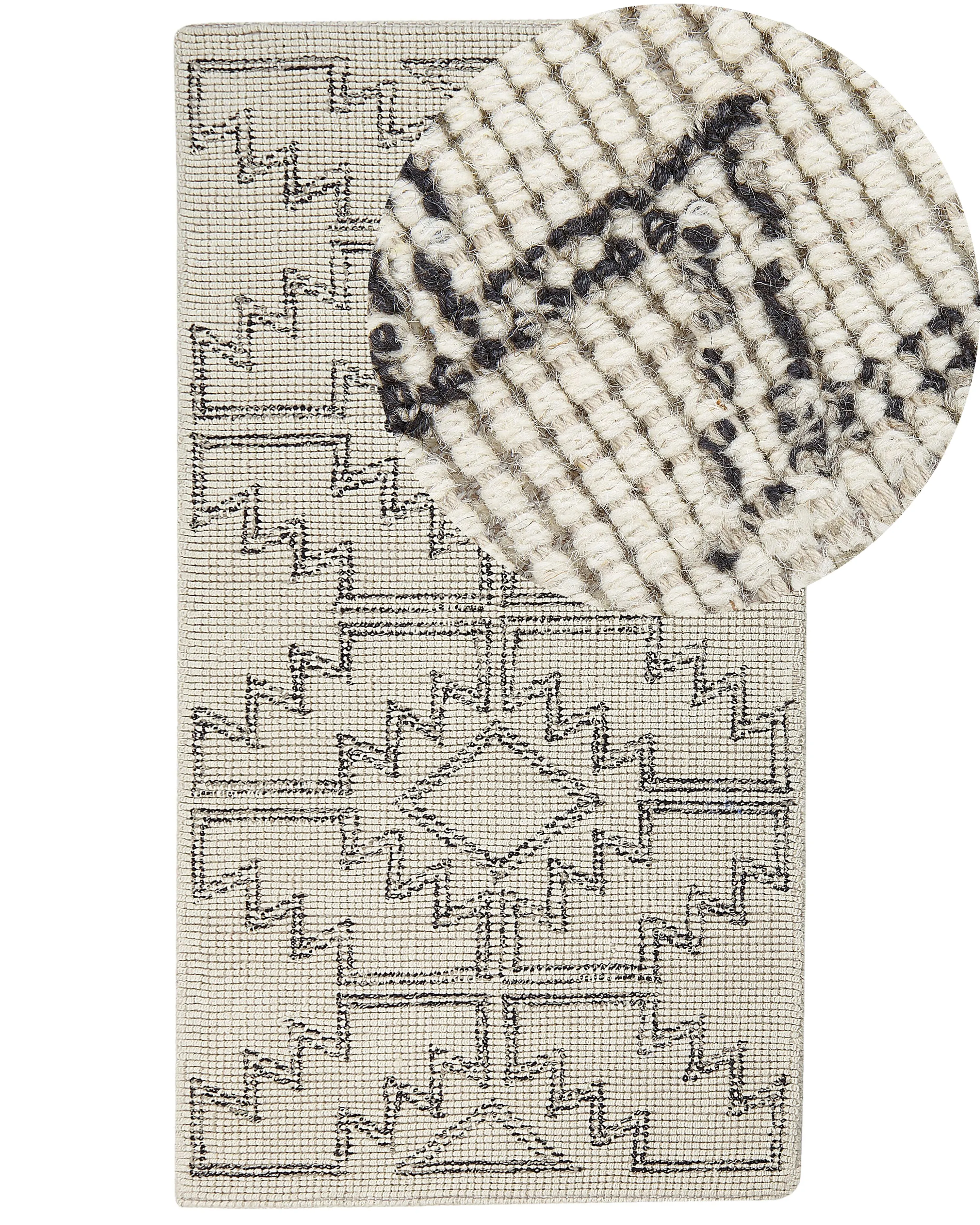 Rug URLA Beige 140 x 200 cm Wool