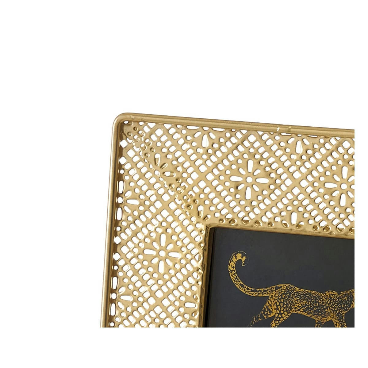 OR - Cadre photo à poser en métal doré 7,5x7,5cm