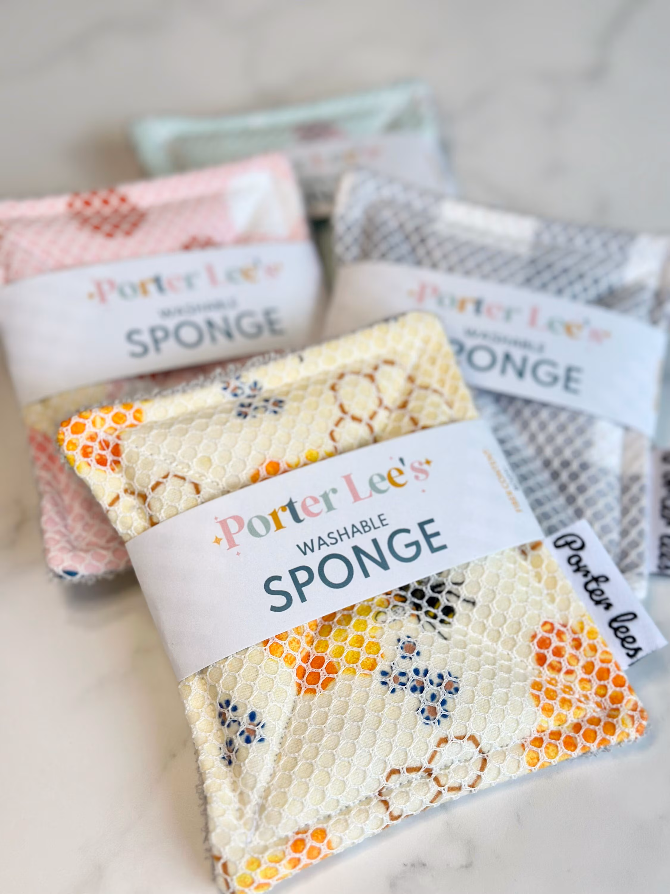 Washable Reusable Sponge--Surprise Print--Porter Lee's