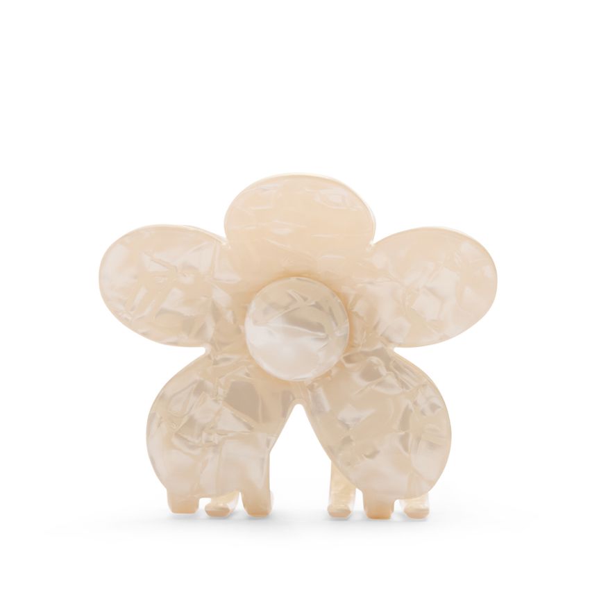 Manfield Beige bloemen haarklem