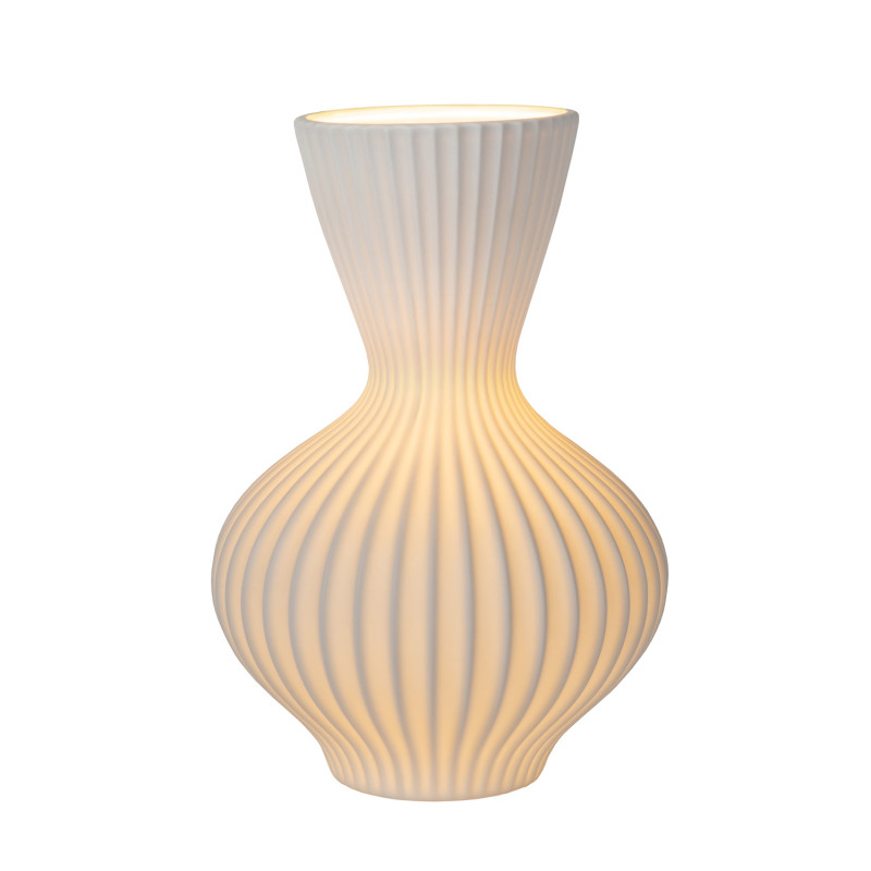 Lampe de table Momoro blanche Ø 19,7 cm E14 25 W LUCIDE