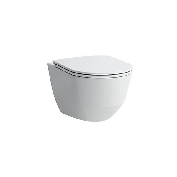 Pack WC suspendu sans bride, fixations cachées, abattant slim frein de chute (H8669570000001)