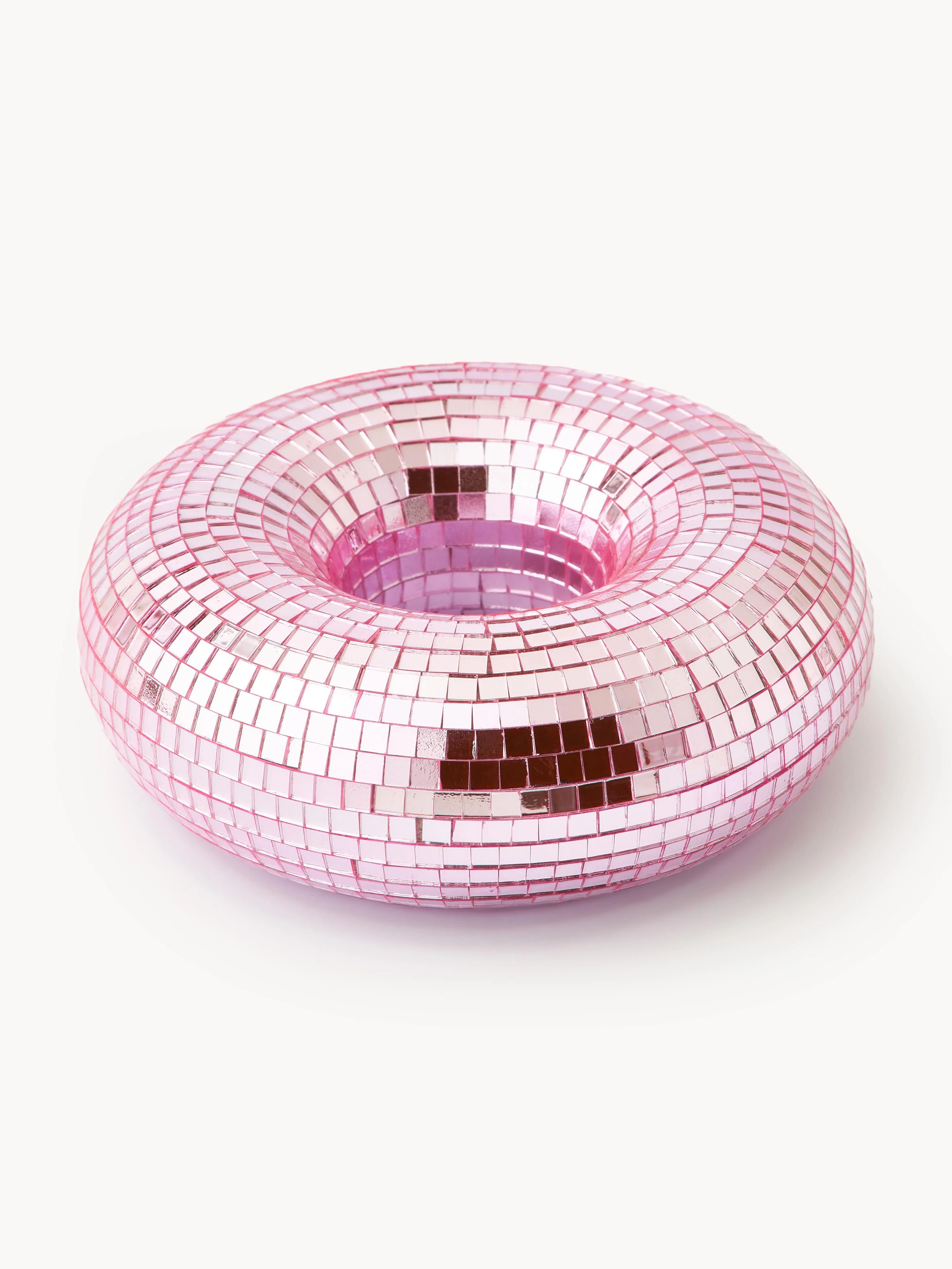 Glitzerndes Deko-Objekt Disco Donut