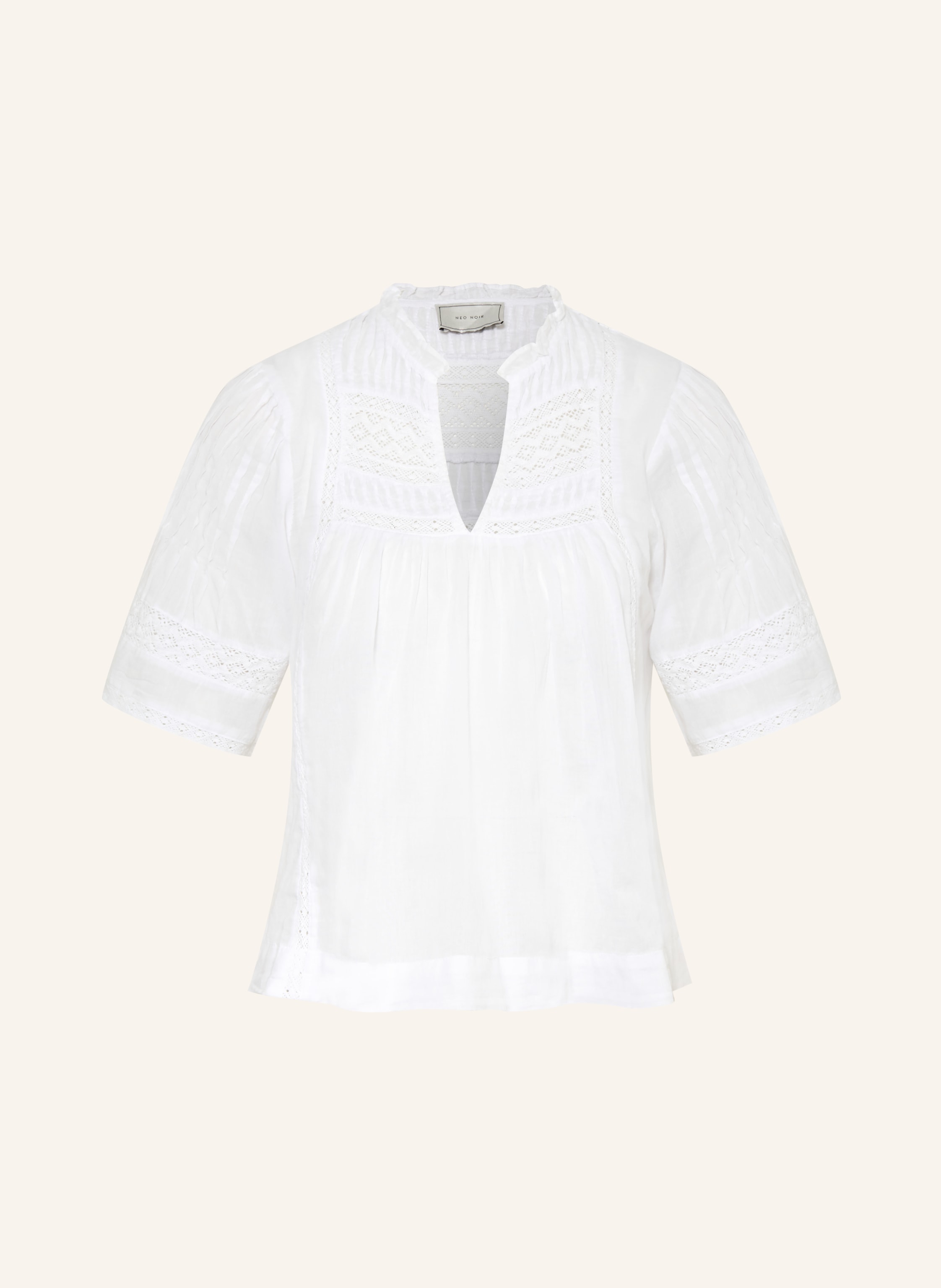 NEO NOIR Blusenshirt SIAMA mit Spitze