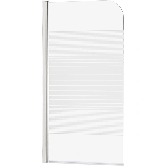 Badewannentrennwand, BxH: 80 x 140 cm, Sicherheitsglas
