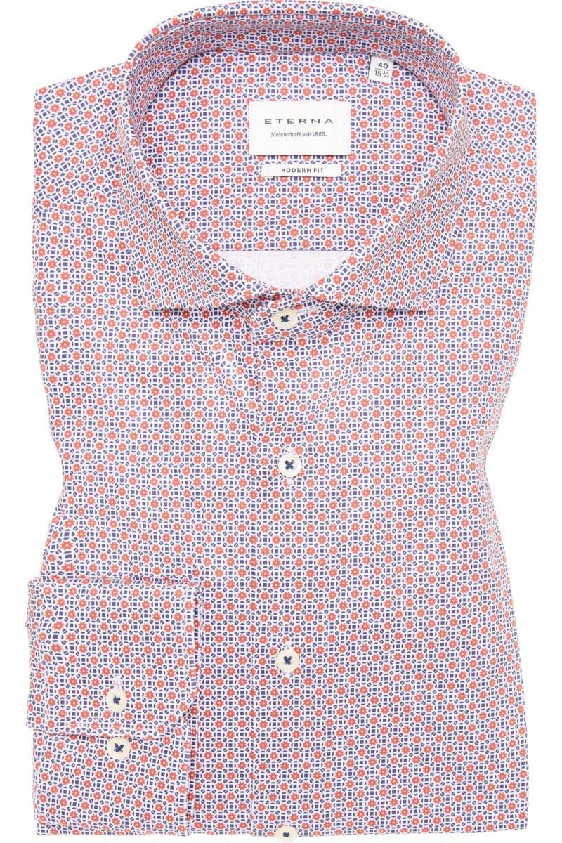 ETERNA Modern Fit Jerseyhemd rot, Bedruckt