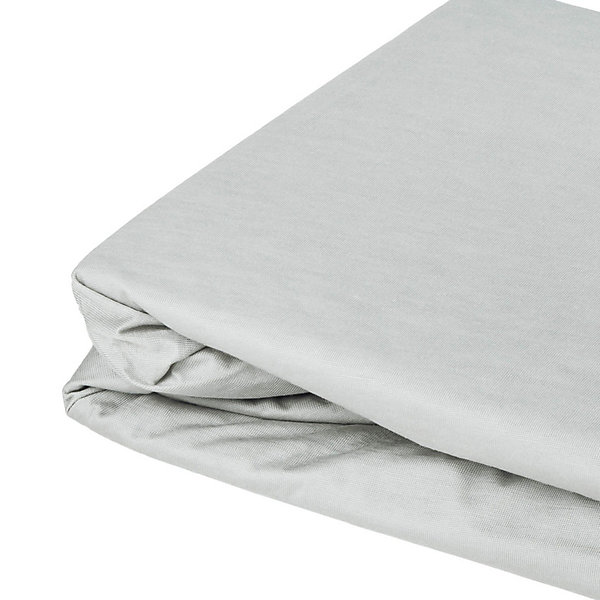 Drap housse élastiqué en 100% coton peigné (160x200 cm - Gris Perle)