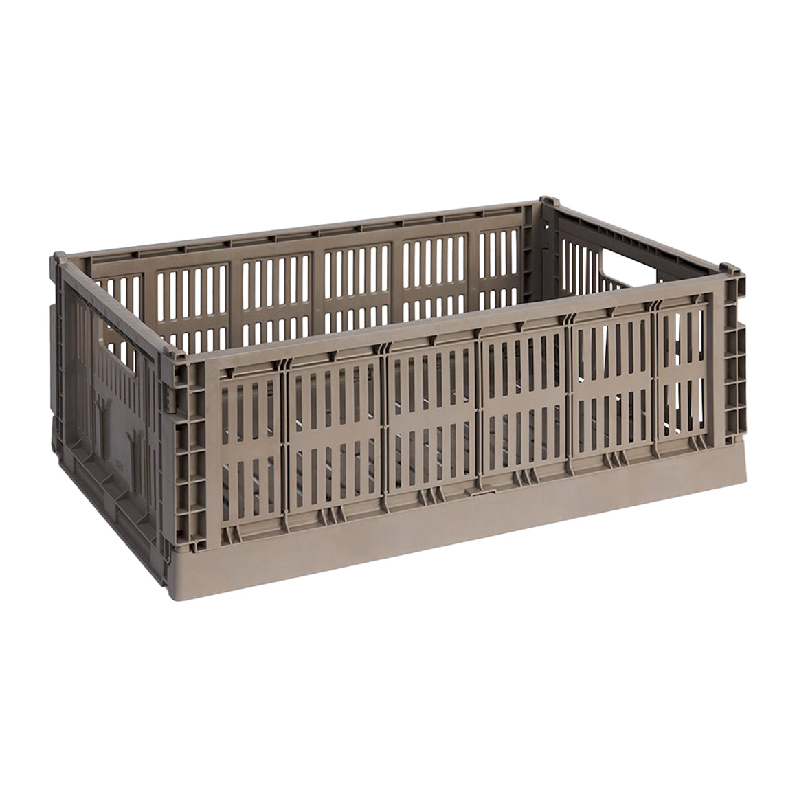 HAY Colour Crates Krat L - Rechthoekig - Warm Grijs