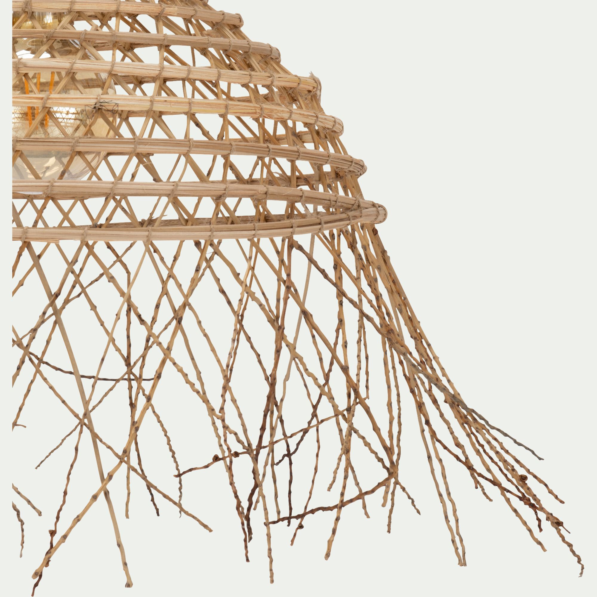 MIDIA - Suspension non électrifiée en fibres de palmier D50cm - naturel