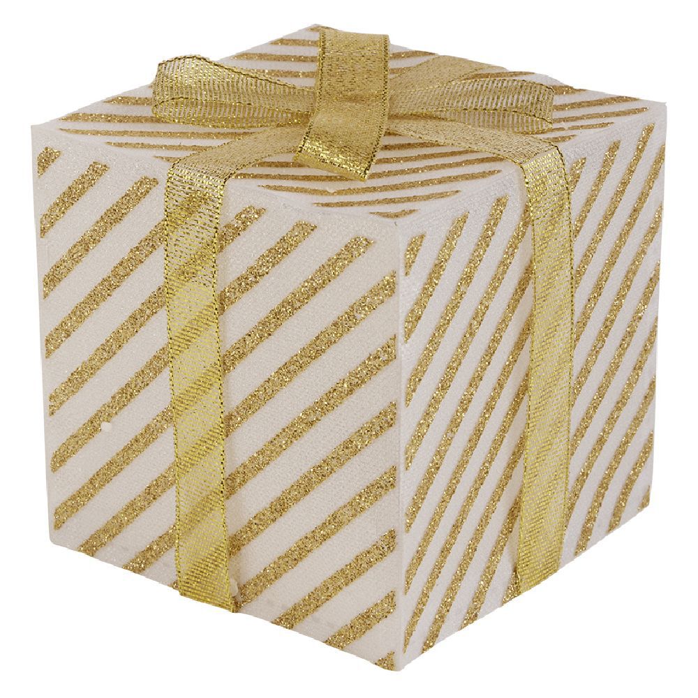 Décoration cadeau lumineux à LED multicolore H10 cm