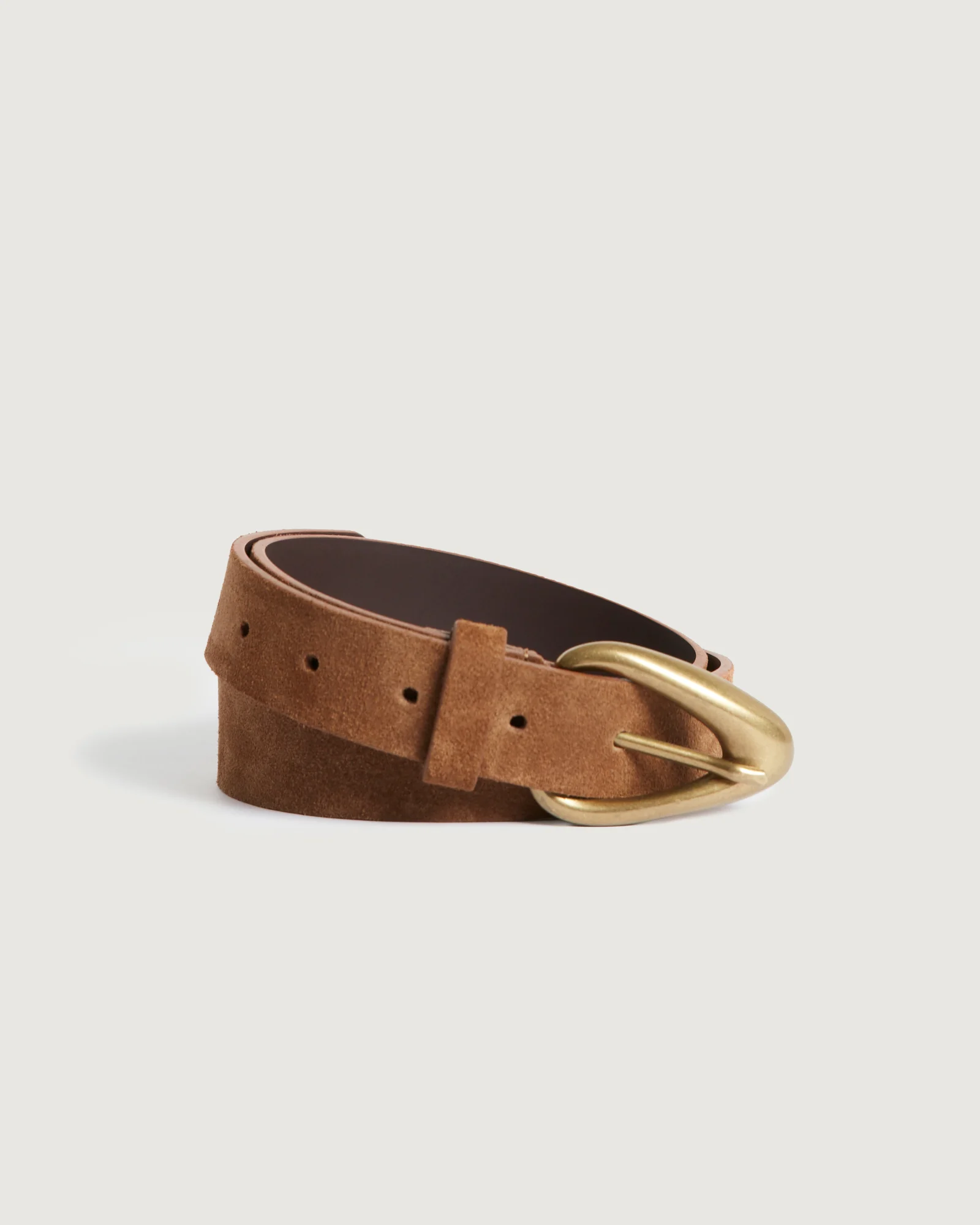 Ceinture en cuir suédé