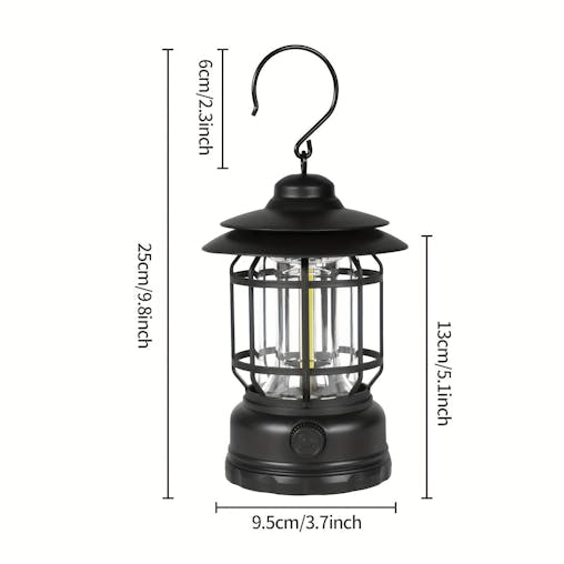NNETM Retro LED Camping Lamp with Touch Control