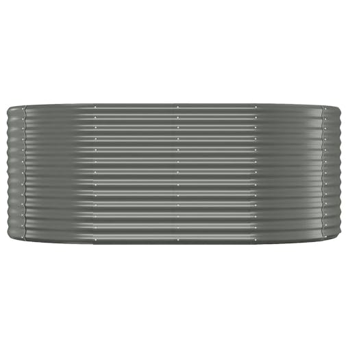 NNEVL Garden Planter Powder-coated Steel 175x100x68 cm Grey