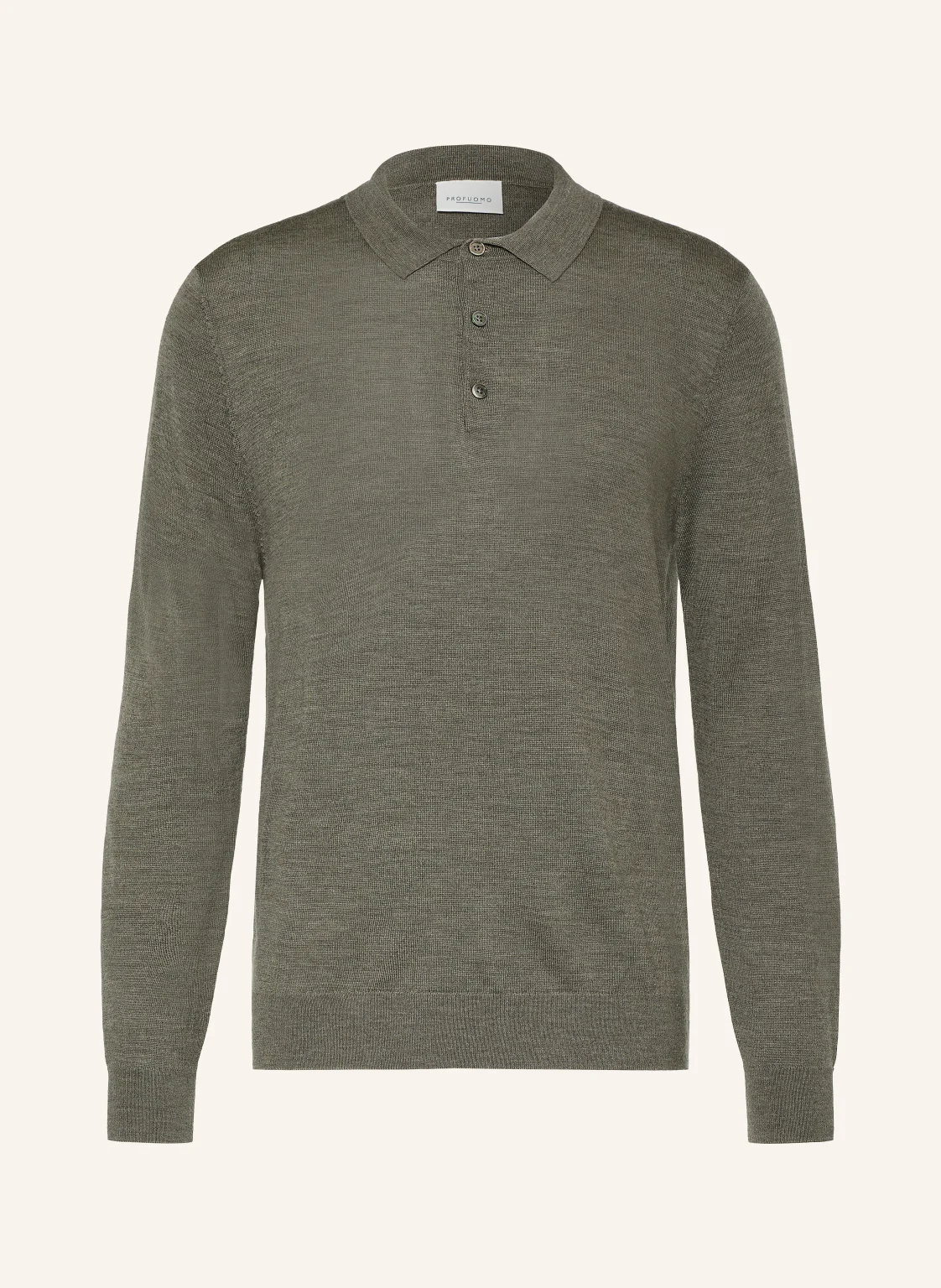 PROFUOMO Strick-Poloshirt aus Merinowolle