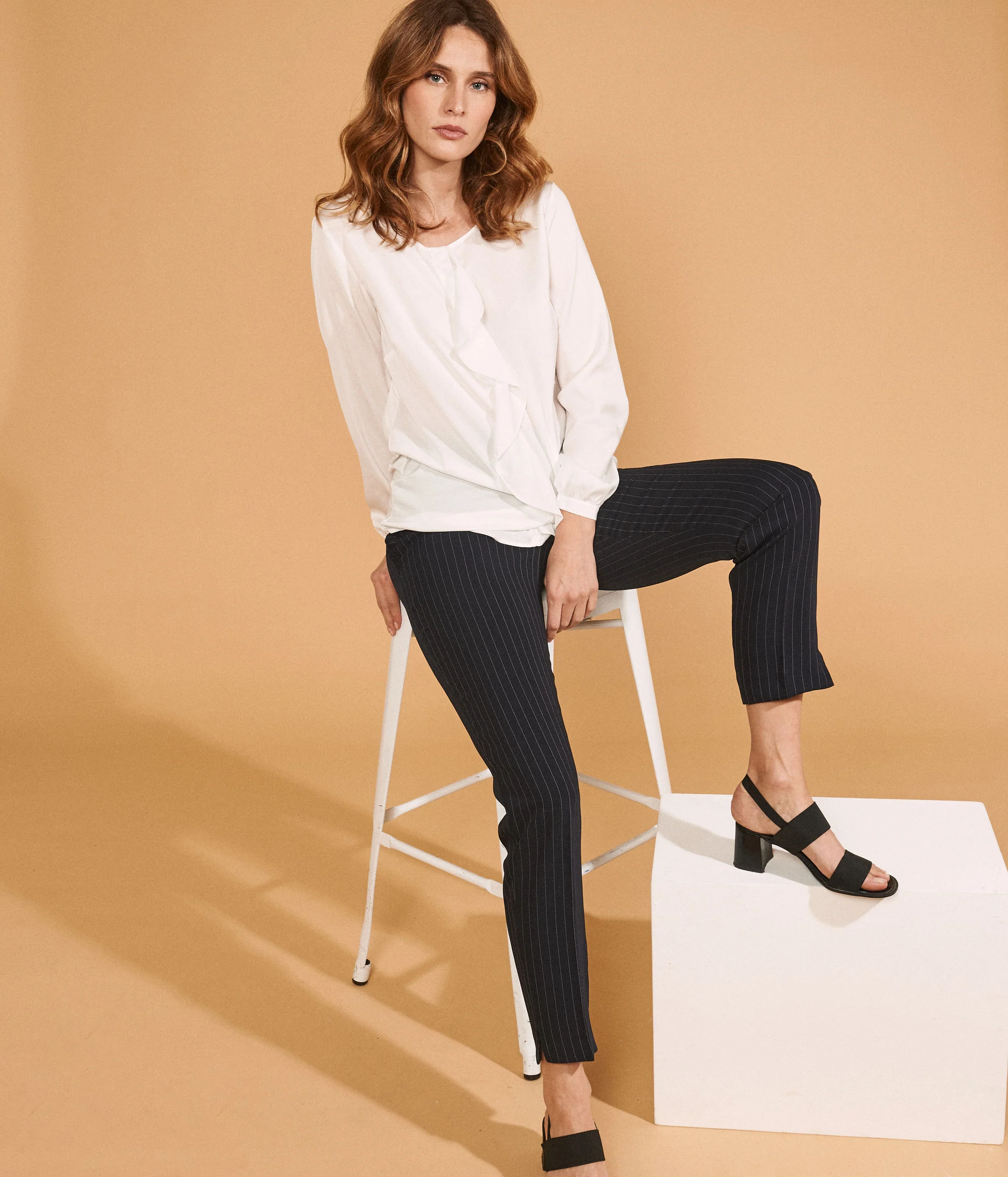 Pantalon rayure banquier PANSTRIP/77051/317