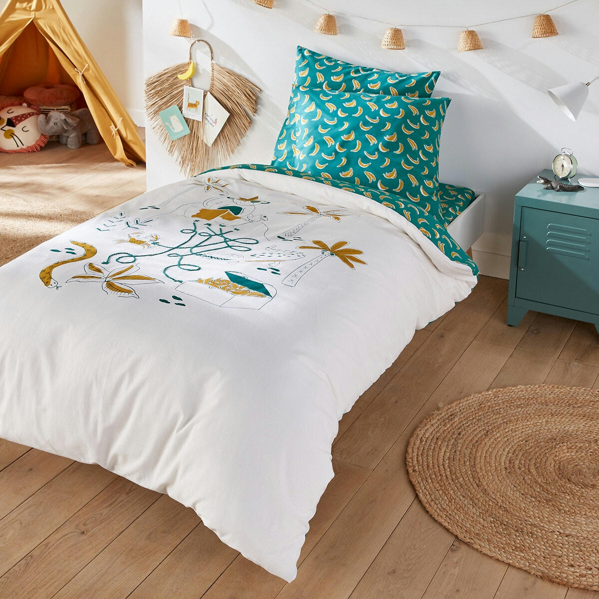 Housse de couette coton, Singe Pirate