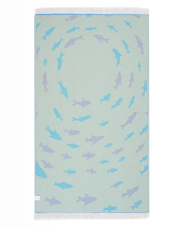 Swirl Shark Kids Towel