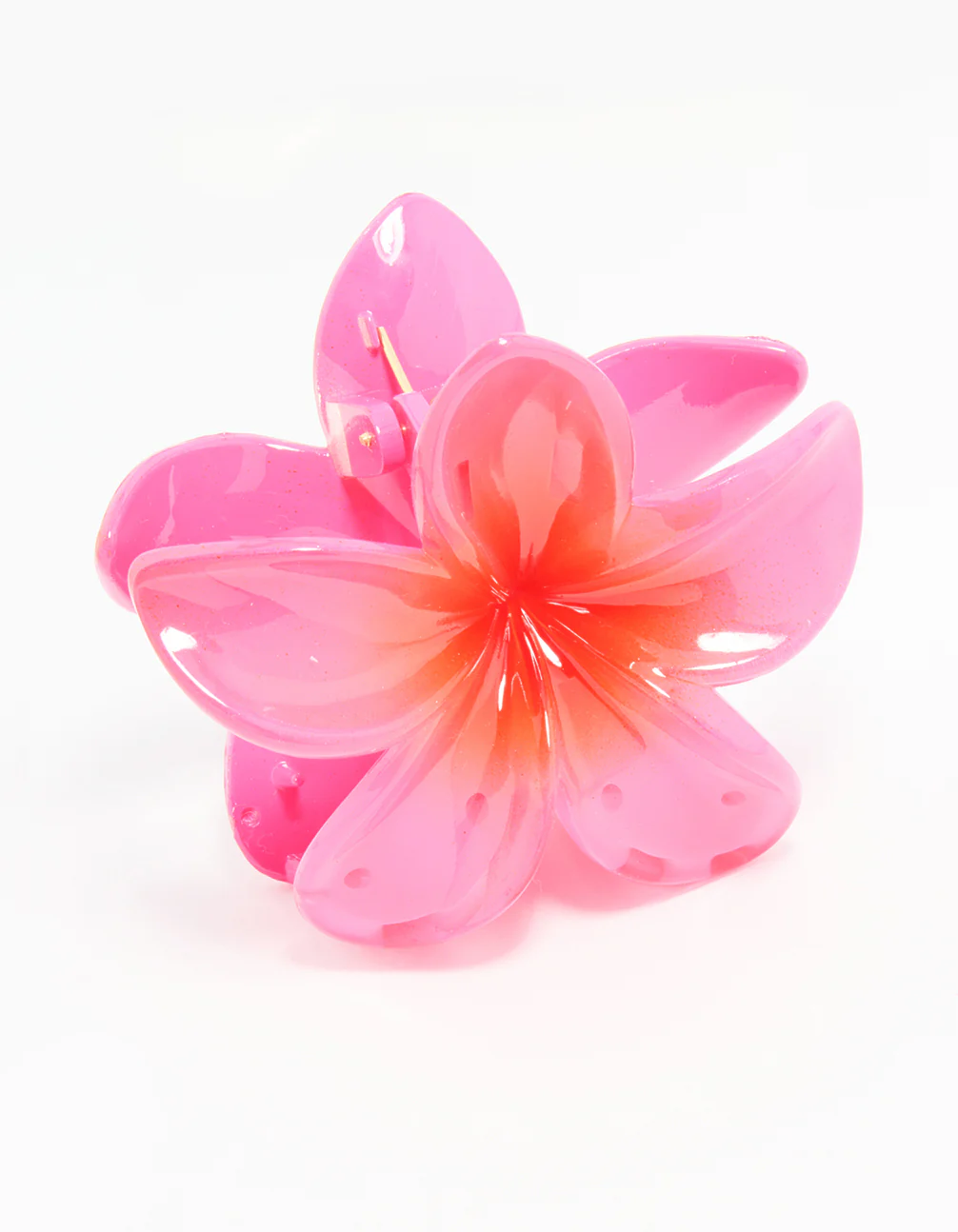 Watermelon Frangipani Hair Claw Clip