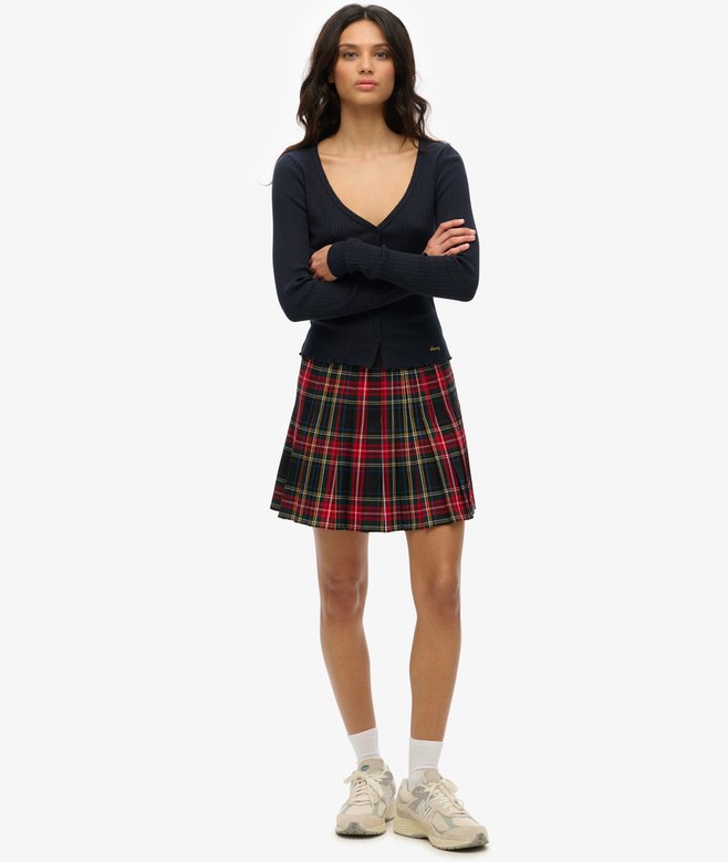 Check Mini Skirt