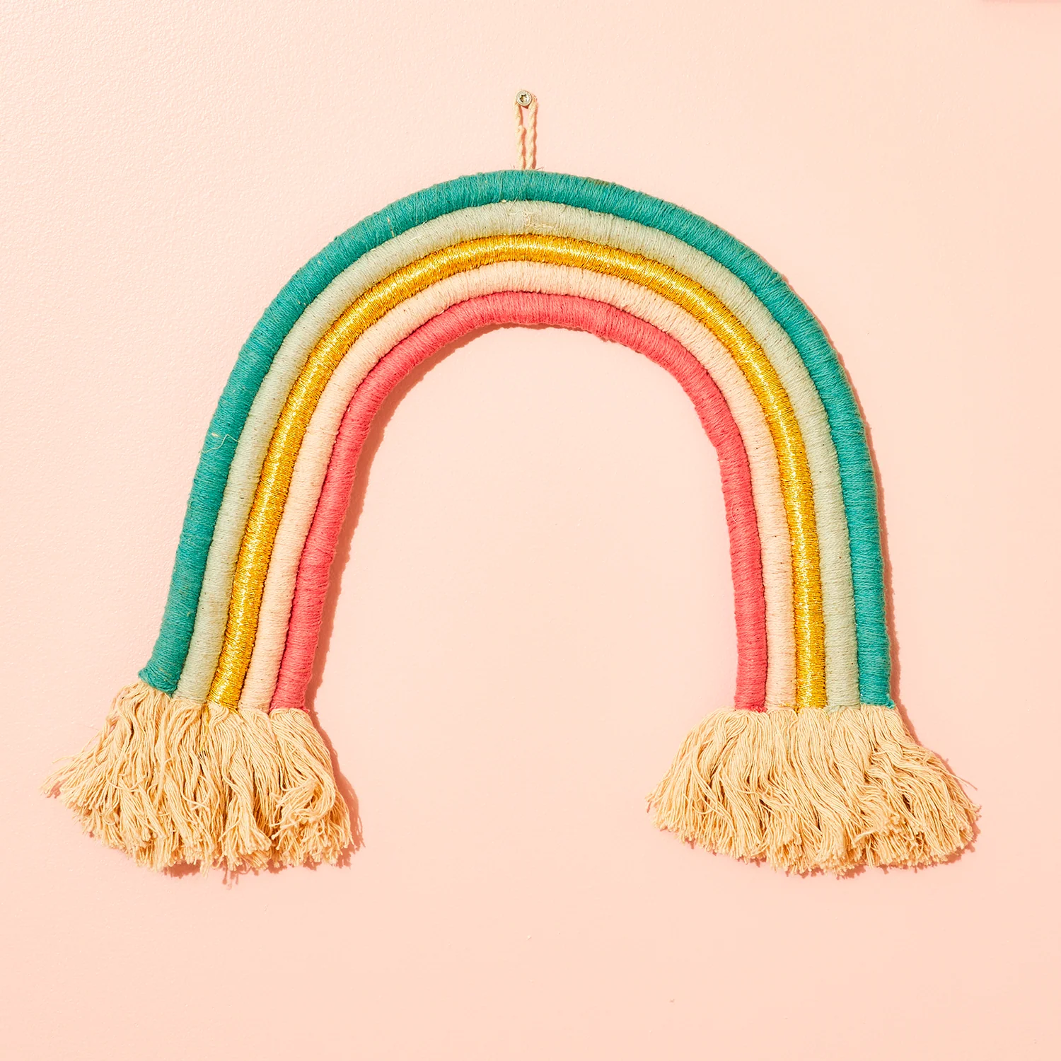 Décoration à suspendre ARC EN CIEL multicolore hauteur 30 cm