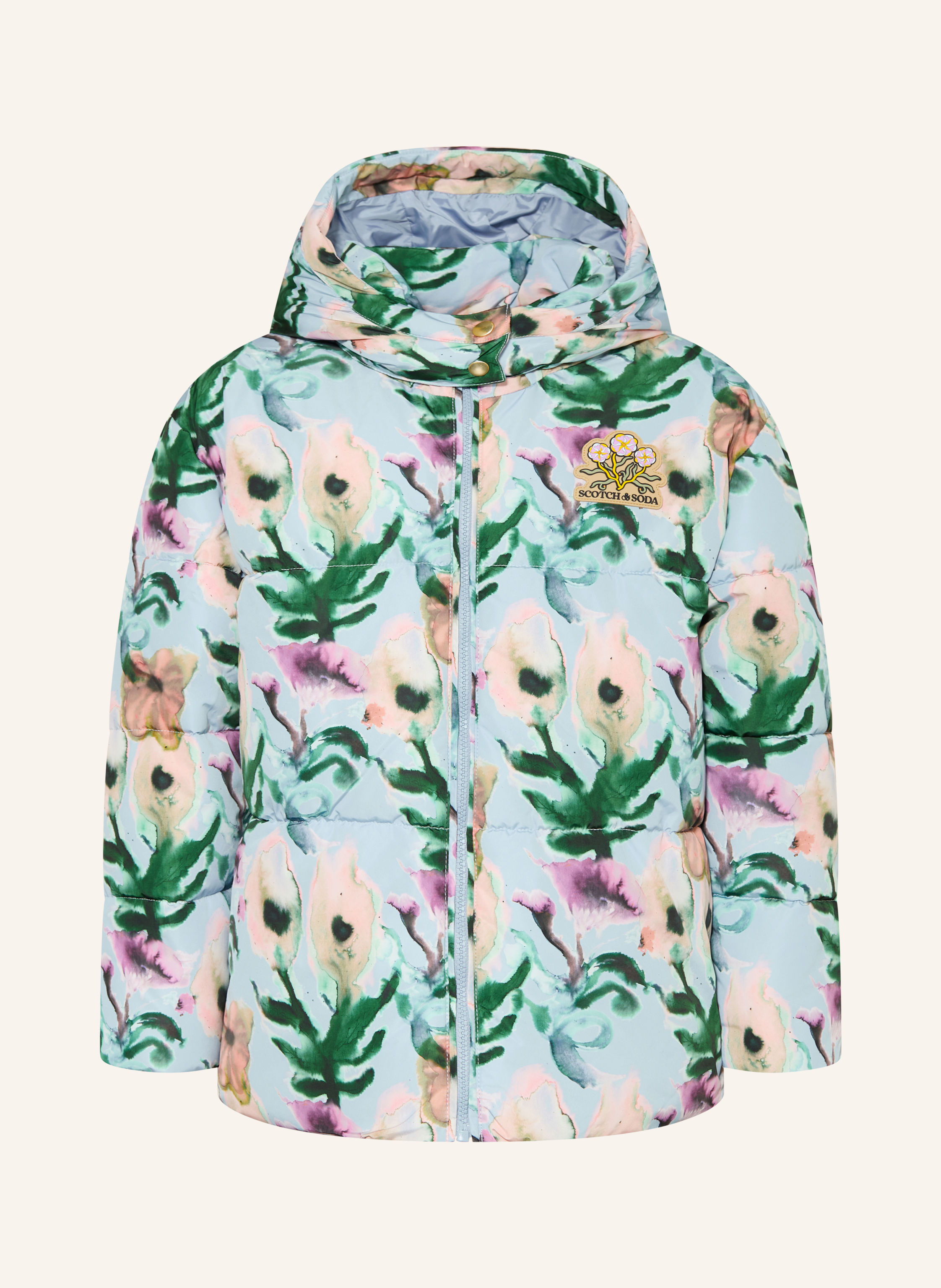 SCOTCH & SODA Steppjacke mit abnehmbarer Kapuze