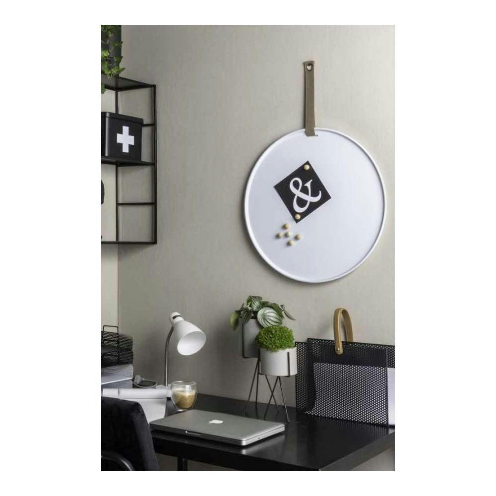 PERKY - Tableau magnétique blanc diam 50cm