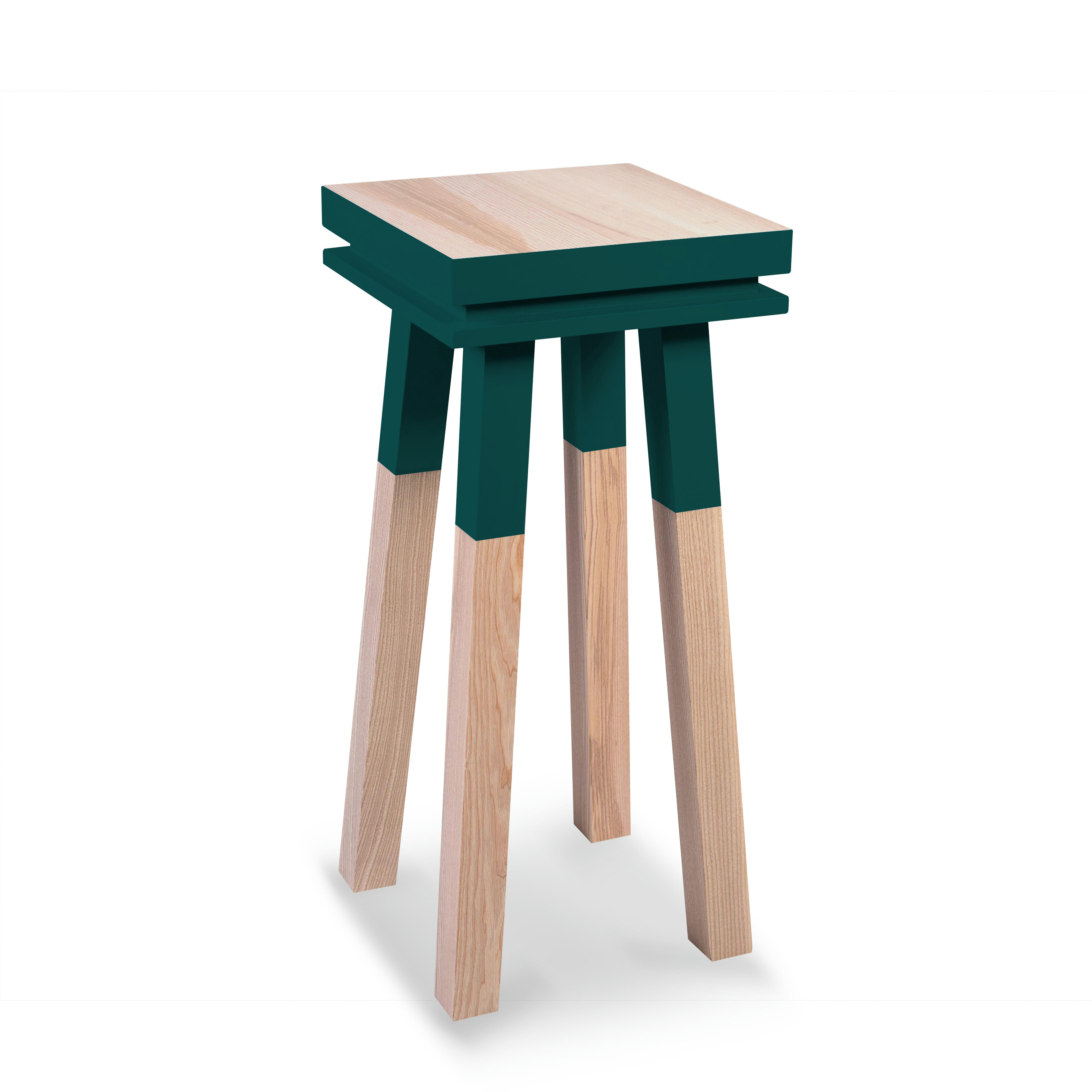 EGEE - Stèle Guéridon plateau 40 cm, 100%  frêne massif