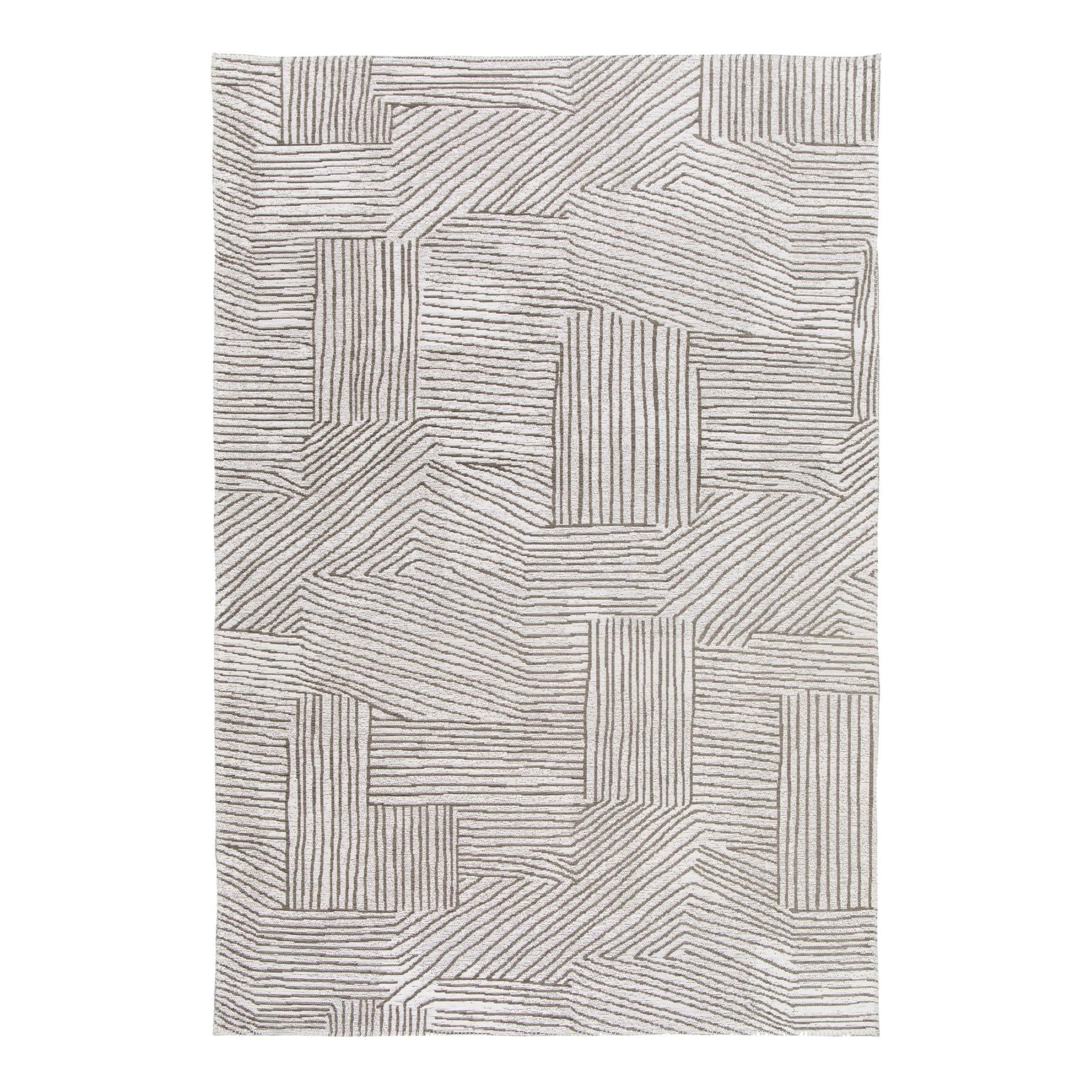 AFK Living vloerkleed Edgar - voor binnen en buiten - grijs - 160 x 230 cm